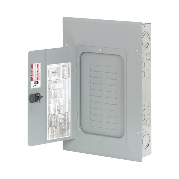 Eaton Load Center, BRP, 20 Spaces, 125A, 120/240V AC, Main Lug, 1 Phase BRP20L125 - main